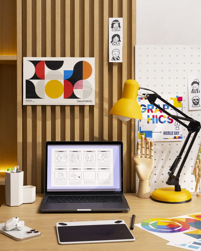 Postazione di design in studio